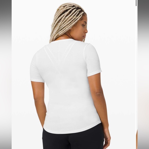 Lululemon Women’s Hold Tight Short Sleeve White Size 4 - Picture 2 of 8